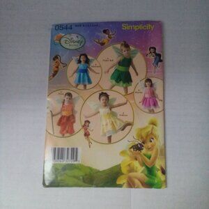 Simplicity Sewing Pattern Disney Fairies Costume Size A Toddler 1-4 #0544